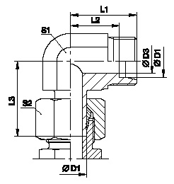 Tube Fittings, Single Ferrule Design, Evw Standpipe  Elbow