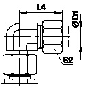 Tube Fittings, Single Ferrule Design, Evw Standpipe Elbow