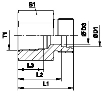 Tube Fittings, Single Ferrule Design Gai-npt female Connector