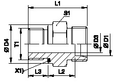 Tube Fittings, Single Ferrule Design, Ge- M-ed Male Stud Connector