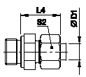 Tube Fittings, Single Ferrule Design, Ge-M Male Stud Connector