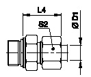 Tube Fittings, Single Ferrule Design, Geo Male Stud Connector,