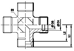 Tube Fittings, Single Ferrule Design, K Union Cross
