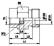 Tube Fittings, Single Ferrule Design, Mav Pressure Gauge Connector