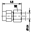 Tube Fittings, Single Ferrule Design, Mav Pressure Gauge Connector