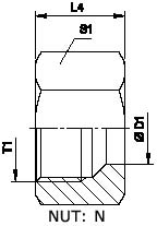 Tube Fittings, Single Ferrule Design, N-Nut