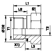 Tube Fittings, Single Ferrule Design, Ri Thread Reducer / Expander