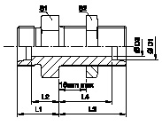 Tube Fittings, Single Ferrule Design, Sv Bulkhead Union