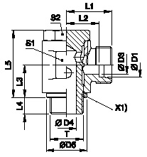 Tube Fittings, Single Ferrule Design, Swve-R Banjo Elbow