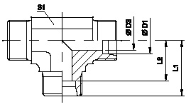 Tube Fittings, Single Ferrule Design, T- Union Tee,