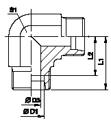 Tube Fittings, Single Ferrule Design, W - Union Elbow,