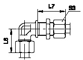 Tube Fittings, Single Ferrule Design, Wsv Bulkhead Elbow,
